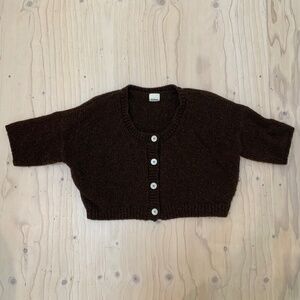 Babaa no 79 cardigan in earth